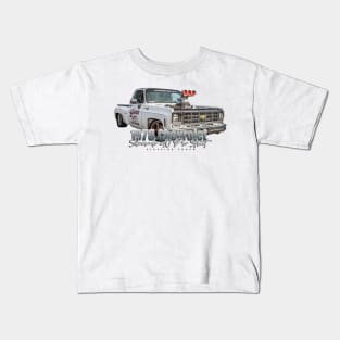 1978 Chevrolet Silverado C10 Pro Street Stepside Truck Kids T-Shirt